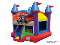 Monster Truck Large Castle Bouncer